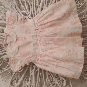 Janie and Jack RABBIT TOILE PRINT DRESS